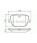 BOSCH - 0986494409 - Колодки тормозные дисковые задние