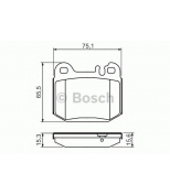 BOSCH - 0986494410 - 0986494410 Тормозные колодки дисковые