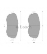 BOSCH - 0986AB2256 - Колодки тормозные