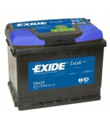 EXIDE - EB620 - АКБ Excell 62Ah 540A 242x175x190 (-+)