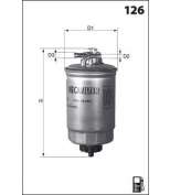 MECAFILTER ELG5210 Фильтр топливный двс