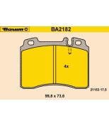 BARUM - BA2182 - Тормозные колодки BARUM