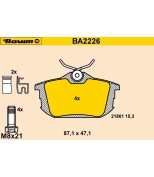 BARUM - BA2226 - Тормозные колодки BARUM