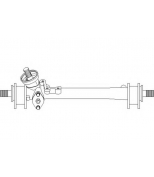 HANS PRIES/TOPRAN - 102794 - 102794HP-756_рейка рулевая! без г/уVW Golf II/Jetta II<91