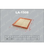 LYNX - LA1508 - Фильтр воздушный OPEL Astra G 1.2-2.0TD 98-05/H 1.2-2.0T 04 /Zafira 1.6-2.0 05