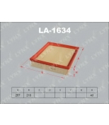 LYNX - LA1634 - Фильтр воздушный FORD Scorpio 2.0-2.9  94/Sierra 1.8TD-2.9 93