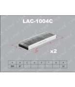 LYNX - LAC1004C - Фильтр салонный угольный (комплект 2 шт.) AUDI A6 04 /R8 07 /Allroad 06
