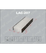 LYNX - LAC207 - Фильтр салонный (комплект 2 шт.) NISSAN Maxima QX 00