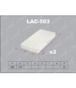 LYNX - LAC503 - Фильтр салонный (комплект 2 шт.) HONDA Stream 01 /Civic 01-05/CR-V 02-06