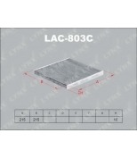 LYNX - LAC803C - Фильтр салонный угольный SUBARU Legacy 2.0-3.0 03  / Outback 2.5-3.0 03-09 / Tribeca 3.0-3.6 05