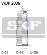 SKF - VKJP2036 - Комплект пылника  рулевое управление