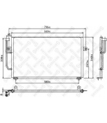 STELLOX - 1045169SX - 10-45169-SX_=NS94306=VO5094 [30818183] !радиатор конд. Volvo S40/V40 1.6-2.0i/T/1.9TD 95> АКПП