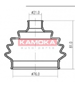 KAMOKA - 1146864 - "Резиновый кожух ШРУС A 20/B 78/W 98 AUDI A3 96"->