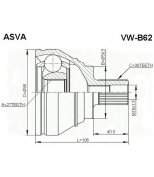 ASVA VWB62 ШРУС НАРУЖНЫЙ 27x59,5x36 (PASSAT B6 2005-)