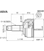 ASVA - BX5001 - ШРУС  наружный 27х65х30 (bmw x5) asva