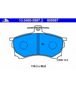 ATE - 13046059872 - Колодки торм.пер. Mitsubishi Carisma (95-)