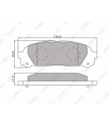 LYNX - BD7535 - Колодки тормозные задние TOYOTA Mark II/Chaser/Cresta 96-00