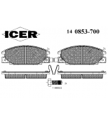 ICER - 140853700 - Комплект тормозных колодок, диско