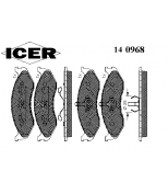ICER 140968 Комплект тормозных колодок, диско