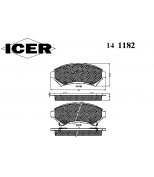 ICER - 141182 - 141182000300001 Тормозные колодки дисковые