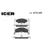 ICER - 141270205 - Комплект тормозных колодок, диско