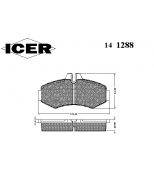 ICER - 141288 - Комплект тормозных колодок, диско