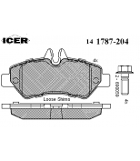 ICER - 141787204 - Комплект тормозных колодок, диско