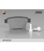 FENOX - BP43032 - Колодки торм.зад.