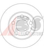 ABS 17009 Тормозной диск Octavia/Golf/Bora/TT/A3 (97-10)