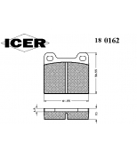 ICER 180162 Тормозные колодки