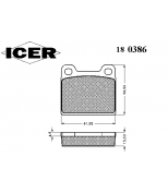 ICER - 180386 - 180386000944001 Тормозные колодки дисковые