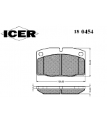 ICER - 180454 - Комплект тормозных колодок, диско