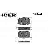 ICER - 180463 - Комплект тормозных колодок, диско