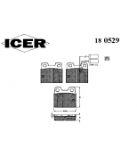 ICER - 180529 - Комплект тормозных колодок, диско