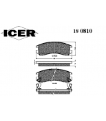 ICER - 180810 - 180810000300001 Тормозные колодки дисковые