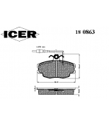 ICER - 180863 - Комплект тормозных колодок, диско