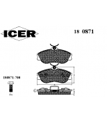 ICER - 180871 - 180871 Колодки тормозные передние AUDI 1