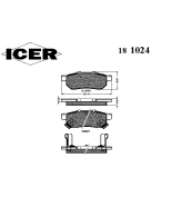 ICER 181024 Комплект тормозных колодок, диско