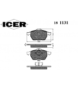 ICER 181131 21911 колодки пер. Audi A3, TT, VW Golf III VR6 ,IV, Passat (B5) 2,8 Icer