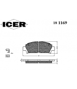 ICER 181169 Комплект тормозных колодок, диско