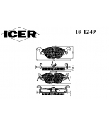 ICER - 181249 - Комплект тормозных колодок, диско