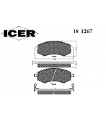 ICER 181267 Комплект тормозных колодок, диско