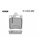 ICER 181312202 Комплект тормозных колодок, диско