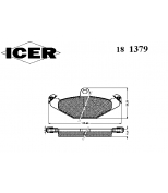 ICER - 181379 - Комплект тормозных колодок, диско