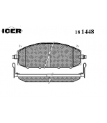 ICER - 181448 - Комплект тормозных колодок, диско