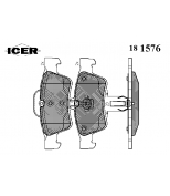 ICER 181576 Комплект тормозных колодок, диско