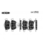 ICER 181592 Комплект тормозных колодок, диско