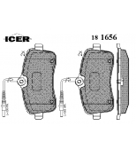 ICER - 181656 - Колодки тормозные дисковые, комплект 181656