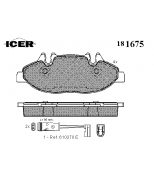 ICER - 181675 - Колодки тормозные дисковые, комплект 181675