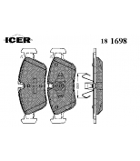 ICER - 181698 - Комплект тормозных колодок, диско